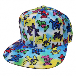 Grateful Dead Dancing Bears Tie Dye Adjustable Hat